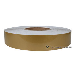 Gold Metallic 25 mm Striping