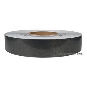 Charcoal Metallic 25 mm Striping