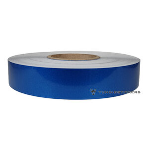 Blue Metallic 25 mm Striping