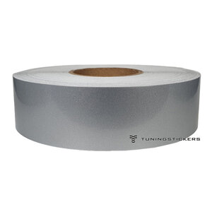 Silver Metallic 38 mm Striping