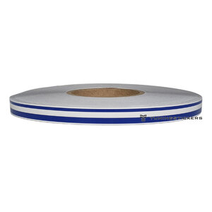 Dark Blue 7.5 mm  Dubbele striping