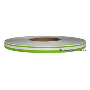 Lime Green 7.5 mm  Dubbele striping