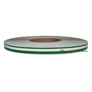 Green 7.5 mm  Dubbele striping