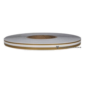 Gold Metallic 7.5 mm  Dubbele striping
