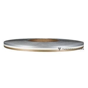 Silver - Gold 7.5 mm  Dubbele striping