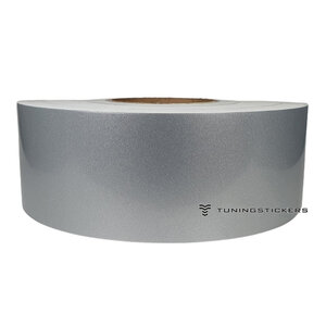 Silver Metallic 50 mm Striping