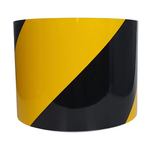 Oralite® Reflecterende tape 100 mm Geel / Zwart - Rechts
