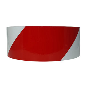 Oralite® Reflecterende tape 50 mm Rood / Wit -  Rechts