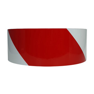 Oralite® Reflecterende tape 50 mm Rood / Wit -  Links
