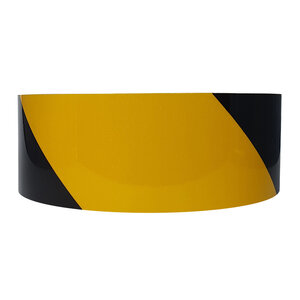 Oralite® Reflecterende tape 50 mm Zwart /Geel -  Links