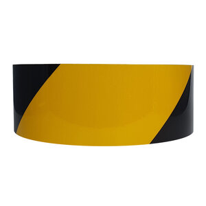 Oralite® Reflecterende tape 50 mm Zwart /Geel -  rechts