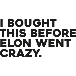 Elon Musk Tesla sticker