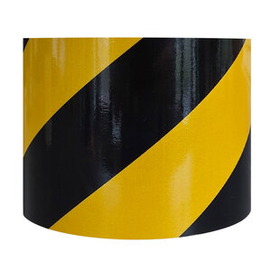 3M® Reflecterende tape 100 mm Zwart / Geel -  Rechts