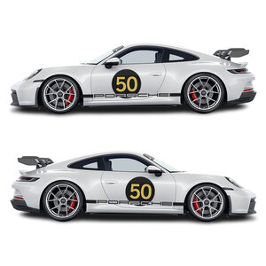 Porsche Heritage striping met uw nummer