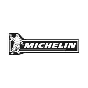 Michelin sticker - contour zwart wit
