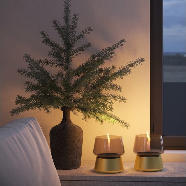 Sfeerhaard - Tenderflame - Goud - Amaryllis 14 - Ø 14 x H 16 cm 