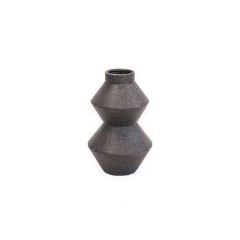 HV Organic Shape Vase - Black-13x13x22