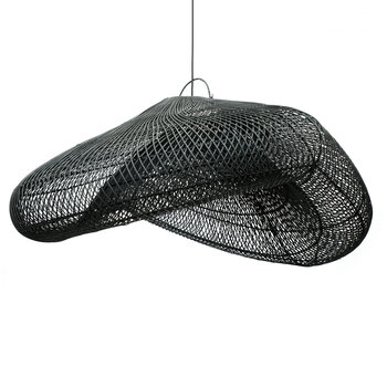 Bazar Bizar Rotan hanglamp - Bazar Bizar - De Cloud XXL - Zwart - Ø 120 cm