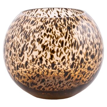 Cheeta vaas - Zambezi - Vase the World - Bruin - Ø25 x H20,5