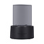 Homerebels Collection Bio-ethanol tafelhaard - Zwart met smoked glas - Homerebels - Ø 20 x H 27 cm