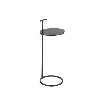 J-Line Sidetable Toni Aluminium/Iron Black