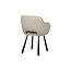 Beige eetkamerstoel met armleuning - Eetkamerstoel aanbieding