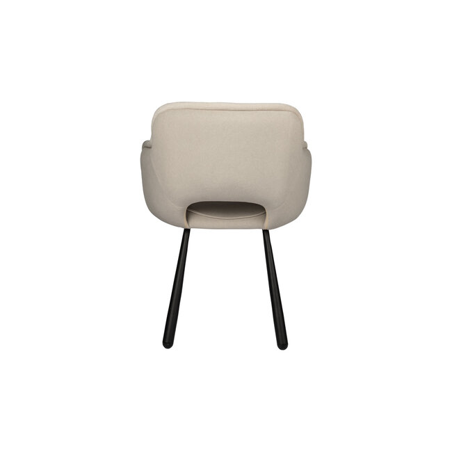 Beige eetkamerstoel met armleuning - Eetkamerstoel aanbieding