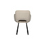 Beige eetkamerstoel met armleuning - Eetkamerstoel aanbieding