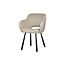 Beige eetkamerstoel met armleuning - Eetkamerstoel aanbieding