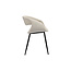 Pole to Pole Beige eetkamerstoel met armleuning Whale - Stof eetkamerstoel