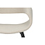 Pole to Pole Beige eetkamerstoel met armleuning Whale - Stof eetkamerstoel