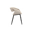 Pole to Pole Beige eetkamerstoel met armleuning Whale - Stof eetkamerstoel