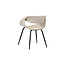 Pole to Pole Beige eetkamerstoel met armleuning Whale - Stof eetkamerstoel
