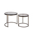 PTMD Youke Brass iron sidetable smoky glass round SV2