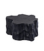 PTMD Fennah Black matt alu sidetable tree wood shape S