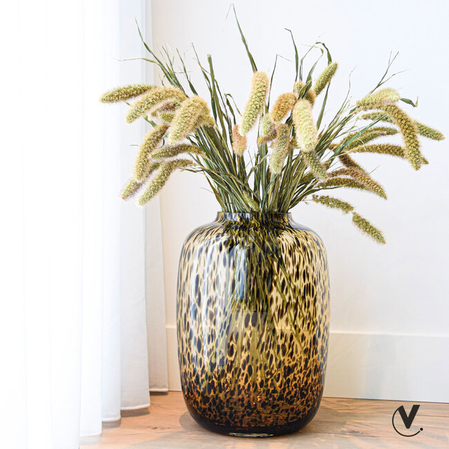 Cheeta vaas Artic in bruin - Vase the World