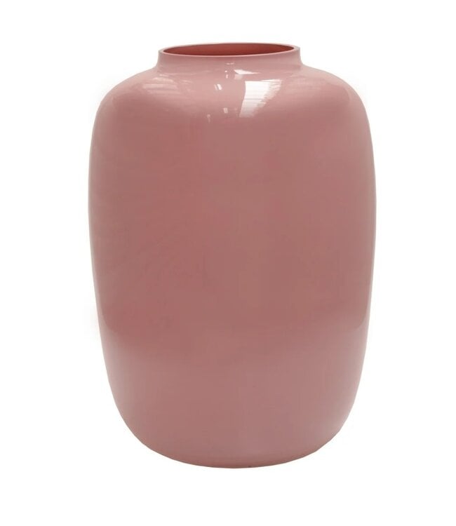 Roze vaas Artic van glas- Vase the World