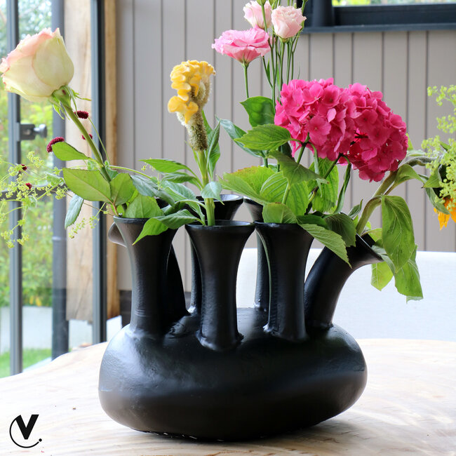 Tulpenvaas Assen - Zwart