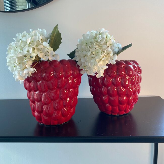 Vaas - Framboos - Rood - Ø19x19 cm