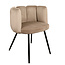 Pole to Pole Velvet eetkamerstoel High Five - Beige