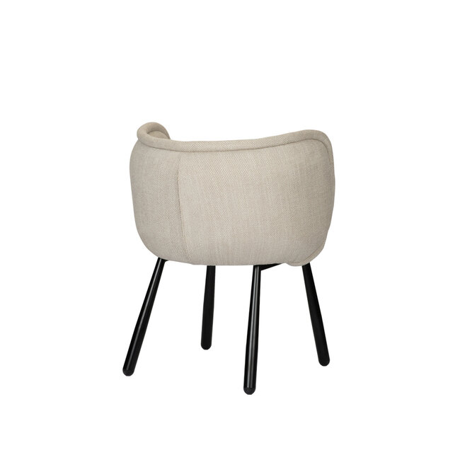 Beige eetkamerstoel met armleuning - Panda Chair