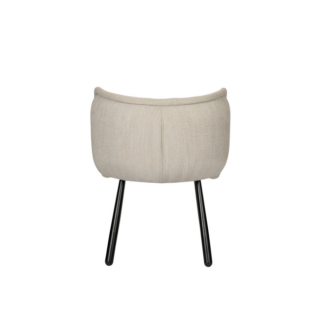 Beige eetkamerstoel met armleuning - Panda Chair