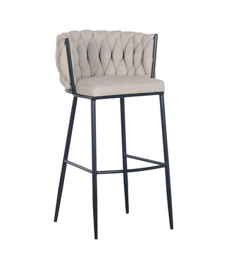 Wave bar chair beige