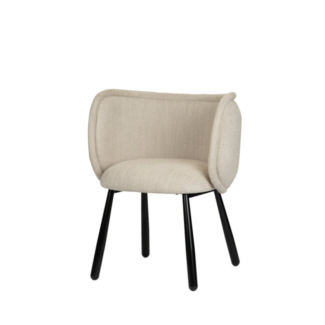 Beige eetkamerstoel met armleuning - Panda Chair