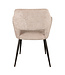 PTMD Fallax Cream 04 aura fabric armchair black leg