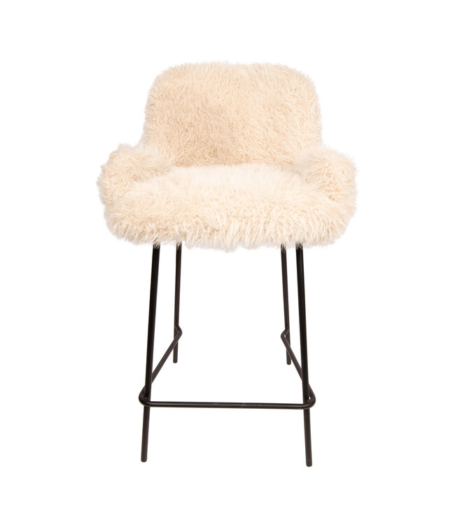 PTMD Leander Bar Chair Hair Beige