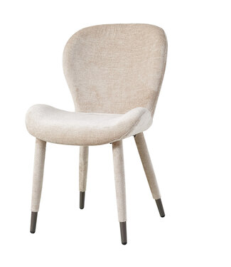 PTMD Thor beige diningchair aphrodite fabric leg