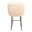 PTMD Barkruk Leander - Beige Hair - Zithoogte 68 cm