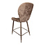 PTMD Thor barkruk met rugleuning - Barstoel taupe - Zithoogte 69 cm