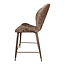 PTMD Thor barkruk met rugleuning - Barstoel taupe - Zithoogte 69 cm